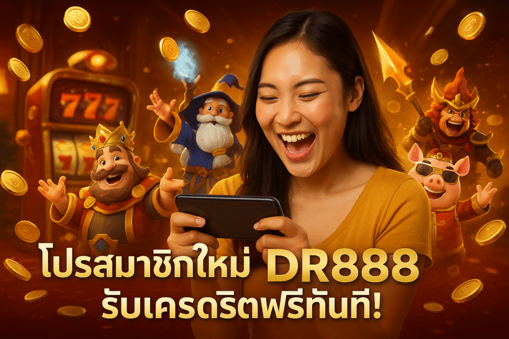 โปรสมาชิกใหม่ DR888 รับเครดิตฟรีทันที!