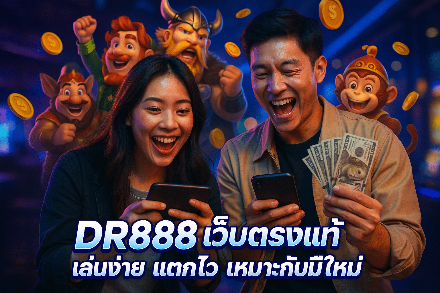 DR888 เว็บตรงแท้ เล่นง่าย แตกไว เหมาะกับมือใหม่